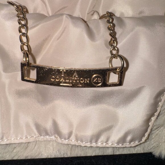 Cream Fleece Lined Vest with Tan Fur Lined Hood - Picture 3 of 3